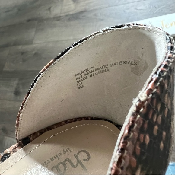 Charles by Charles David Parson Split Side Snake Ankle Boots NWOT - Picture 5 of 7